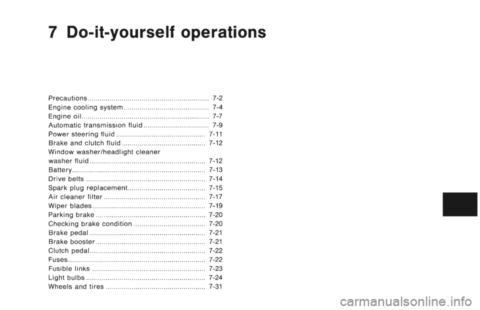 NISSAN 300ZX 1996  Owners Manual 