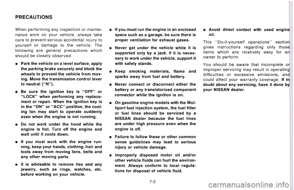 NISSAN 300ZX 1996  Owners Manual 