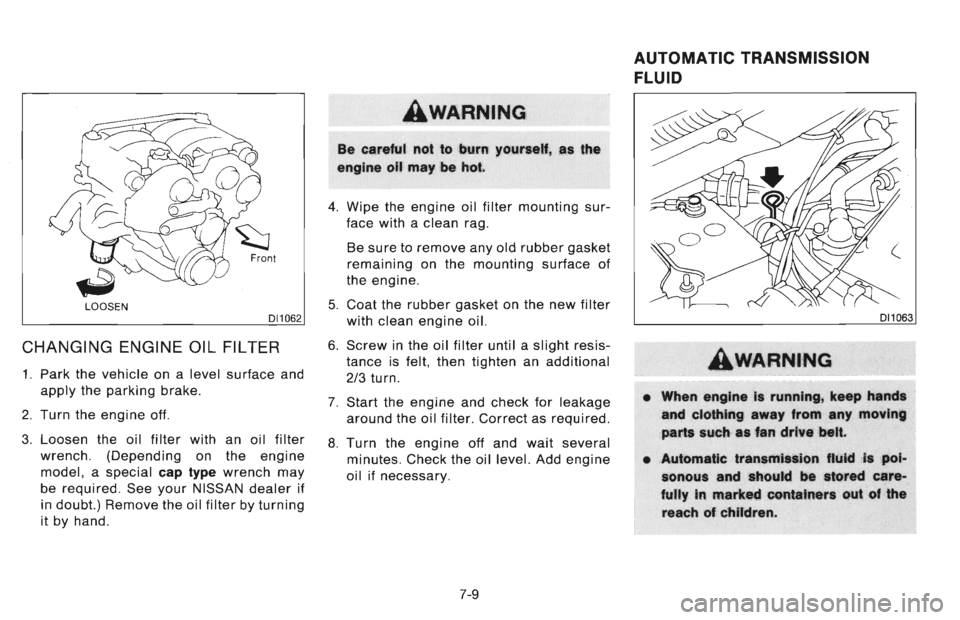 NISSAN 300ZX 1996  Owners Manual 