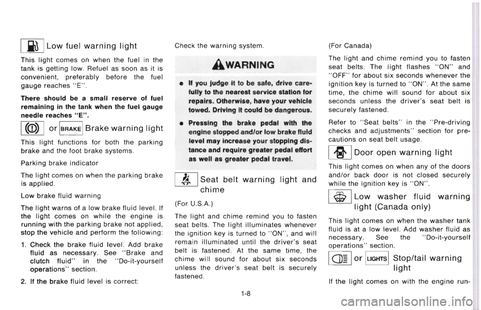 NISSAN 300ZX 1996  Owners Manual 