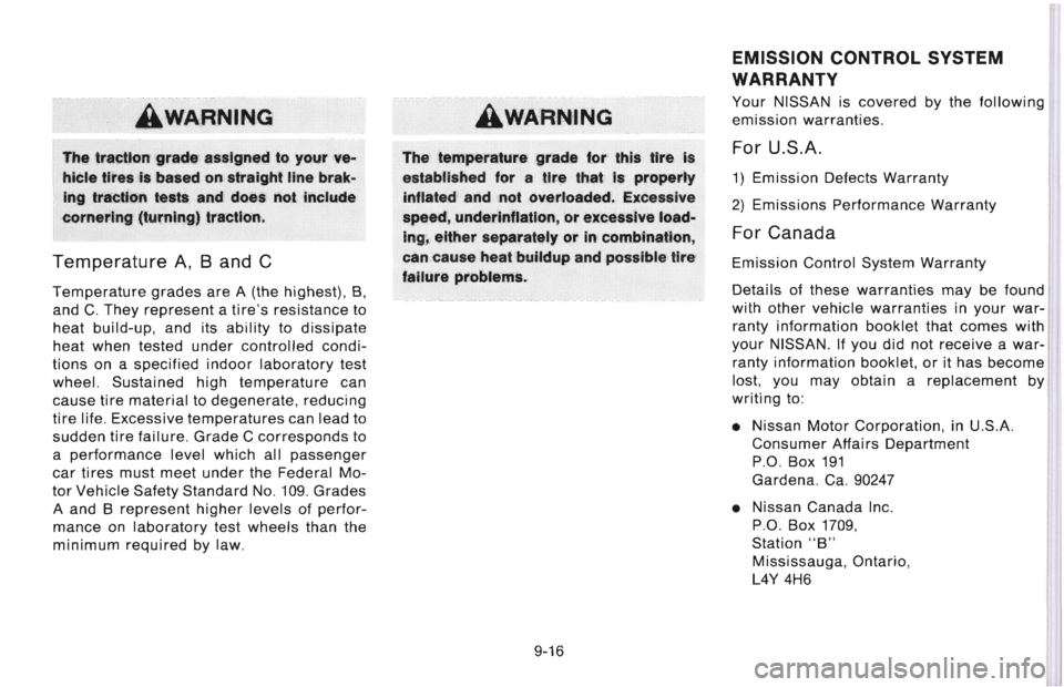NISSAN 300ZX 1996  Owners Manual 