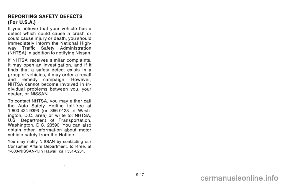 NISSAN 300ZX 1996  Owners Manual 