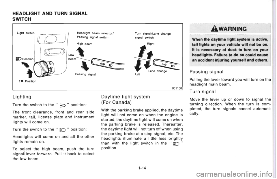NISSAN 300ZX 1996  Owners Manual 