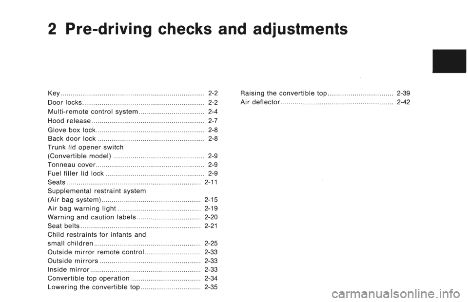 NISSAN 300ZX 1996  Owners Manual 