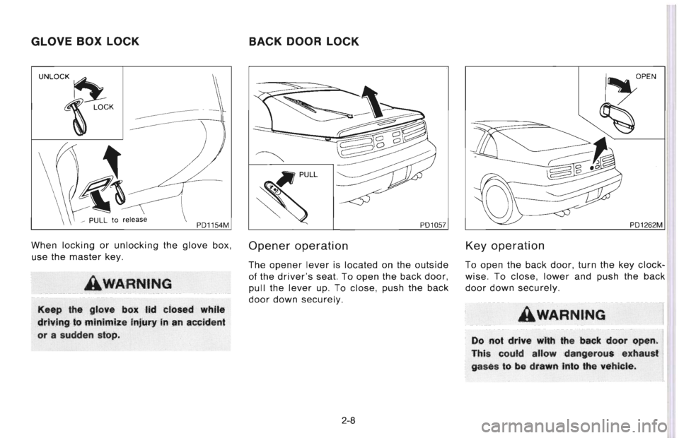 NISSAN 300ZX 1996  Owners Manual 