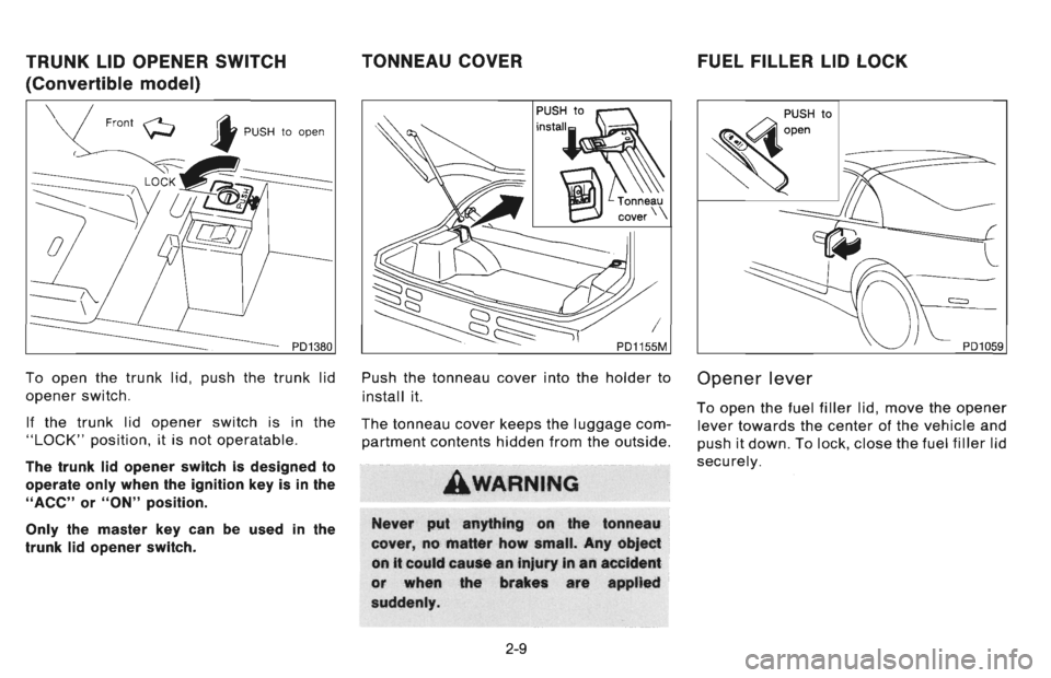 NISSAN 300ZX 1996  Owners Manual 
