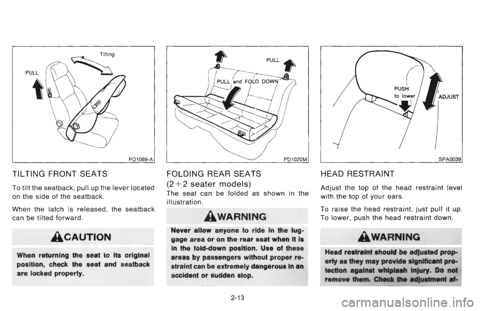 NISSAN 300ZX 1996  Owners Manual 