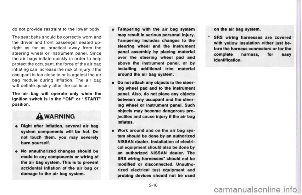 NISSAN 300ZX 1996  Owners Manual 