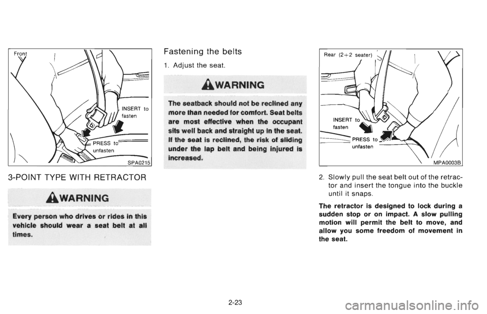 NISSAN 300ZX 1996  Owners Manual 