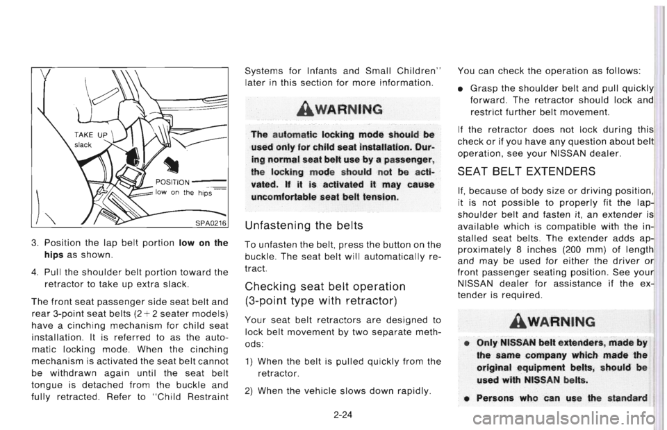 NISSAN 300ZX 1996  Owners Manual 