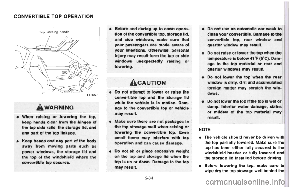NISSAN 300ZX 1996  Owners Manual 
