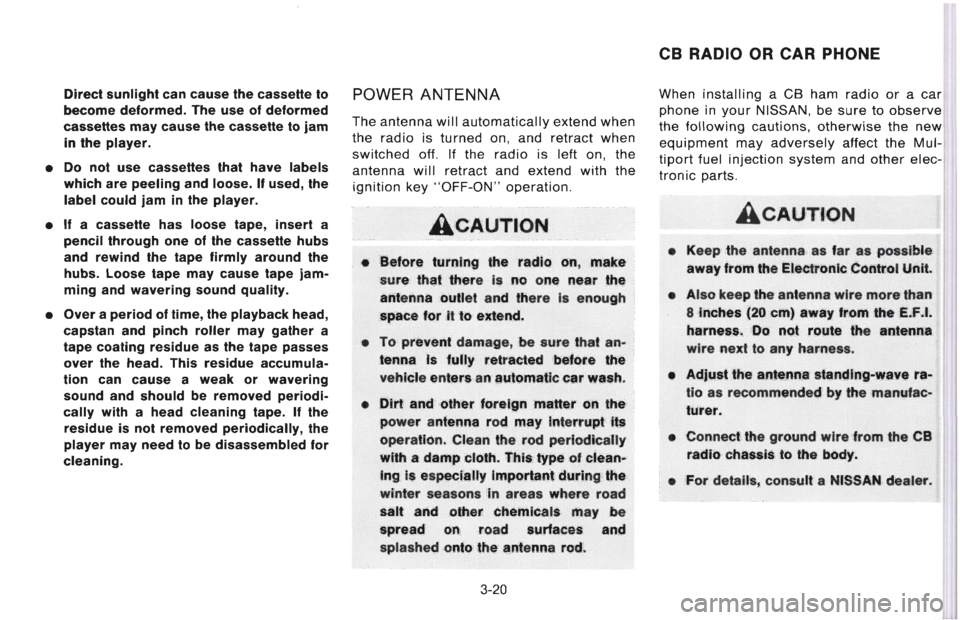 NISSAN 300ZX 1996  Owners Manual 
