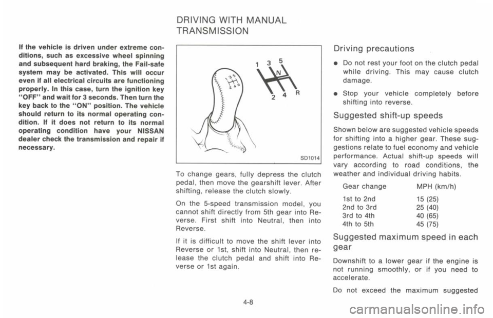 NISSAN 300ZX 1993  Owners Manual 
