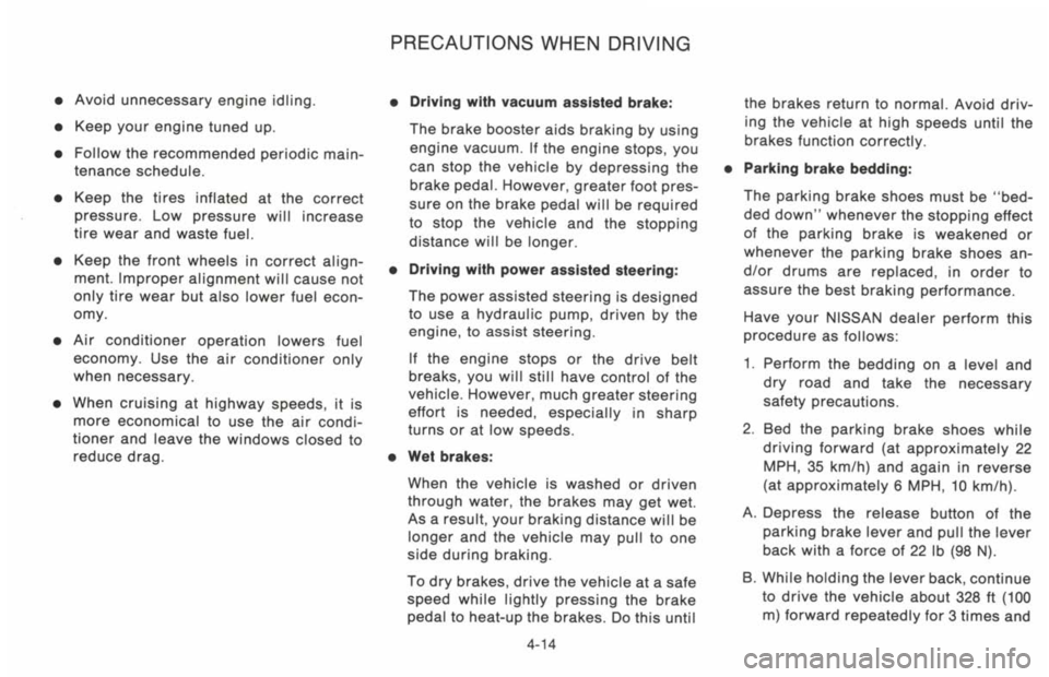 NISSAN 300ZX 1993  Owners Manual 