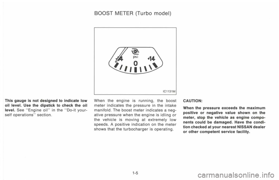 NISSAN 300ZX 1993  Owners Manual 