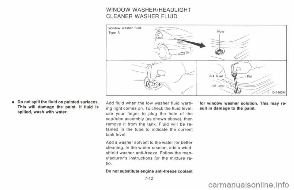 NISSAN 300ZX 1993  Owners Manual 