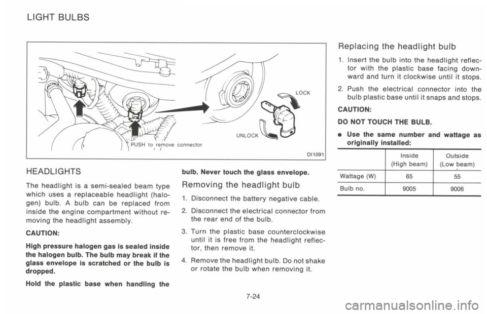NISSAN 300ZX 1993  Owners Manual 