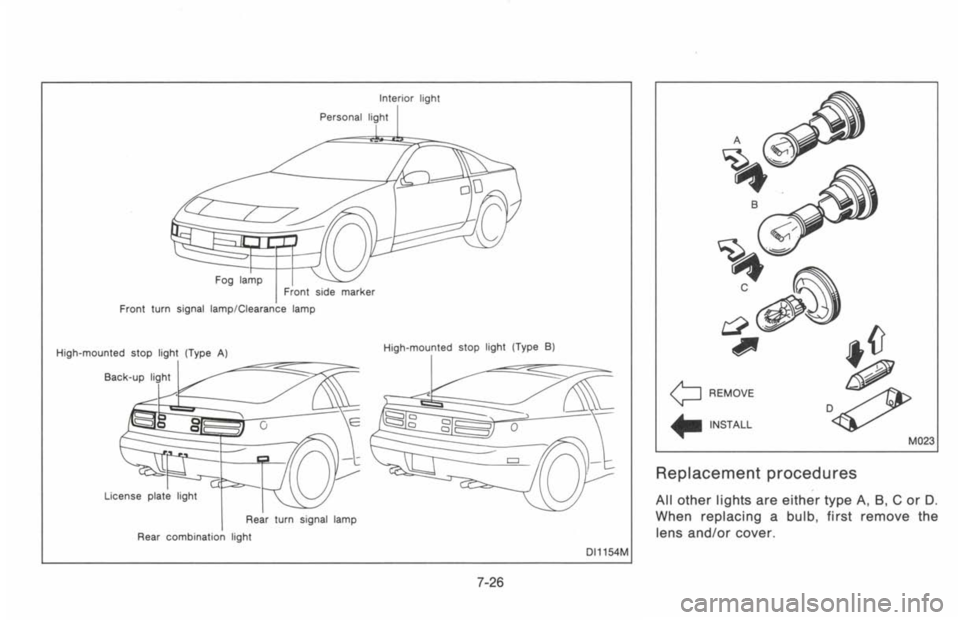 NISSAN 300ZX 1993  Owners Manual 