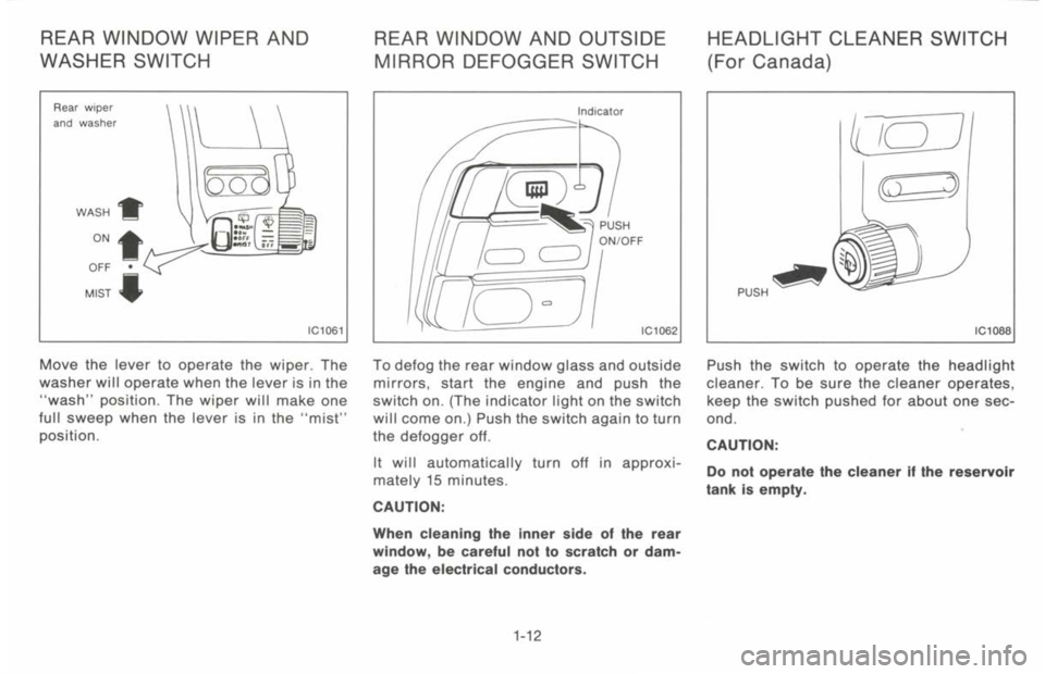 NISSAN 300ZX 1993  Owners Manual 