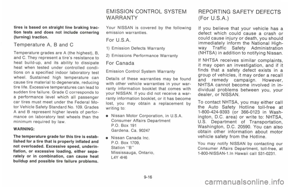 NISSAN 300ZX 1993  Owners Manual 