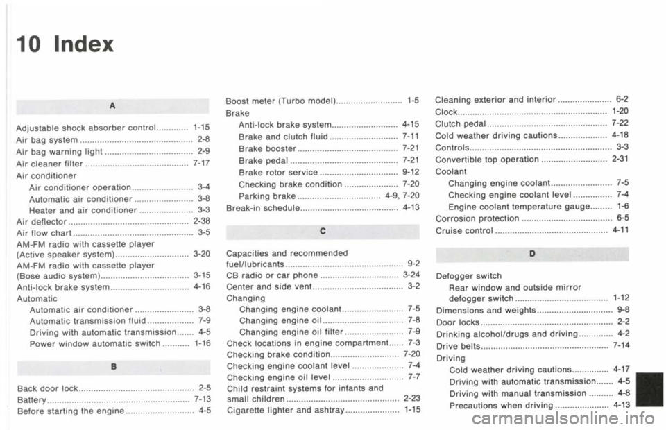 NISSAN 300ZX 1993  Owners Manual 