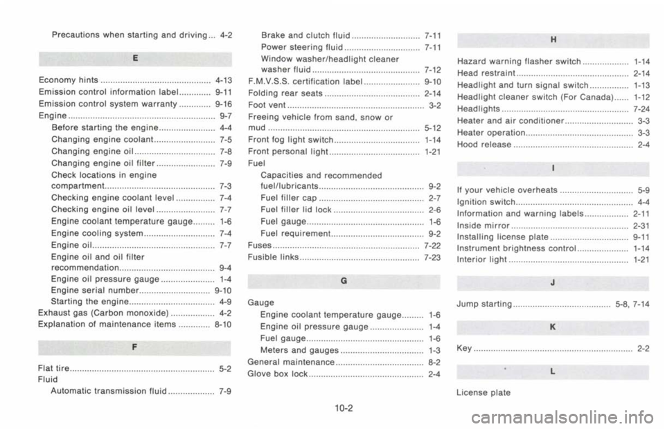 NISSAN 300ZX 1993  Owners Manual 