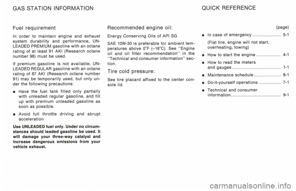 NISSAN 300ZX 1993  Owners Manual 