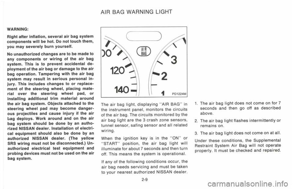 NISSAN 300ZX 1993  Owners Manual 