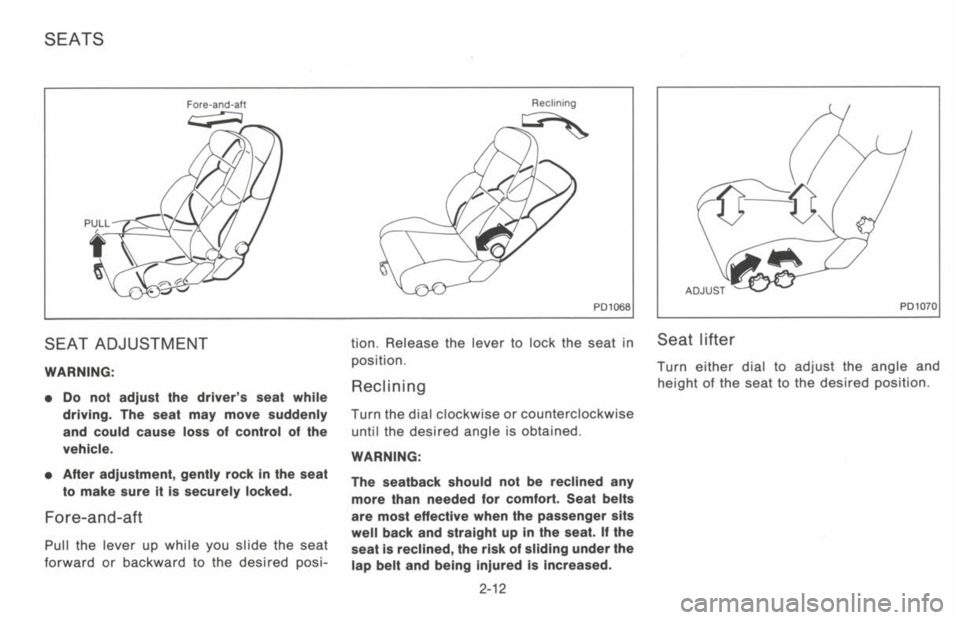 NISSAN 300ZX 1993  Owners Manual 