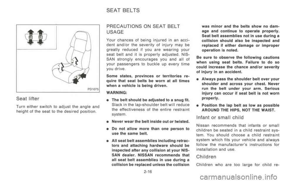NISSAN 300ZX 1993  Owners Manual 