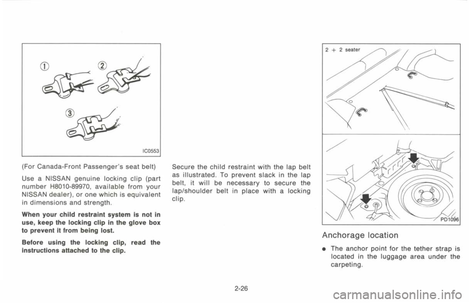 NISSAN 300ZX 1993  Owners Manual 