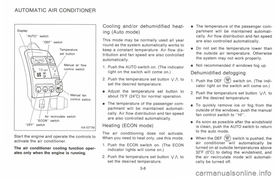 NISSAN 300ZX 1993  Owners Manual 