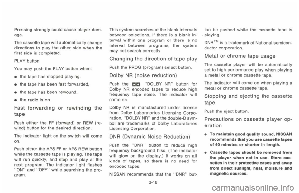 NISSAN 300ZX 1993  Owners Manual 