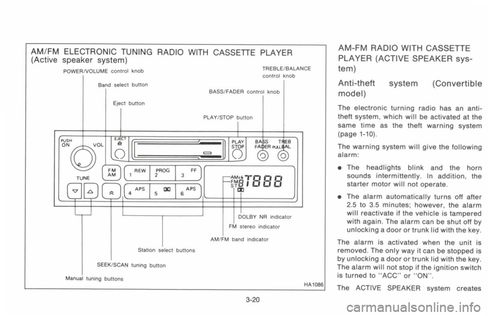 NISSAN 300ZX 1993  Owners Manual 