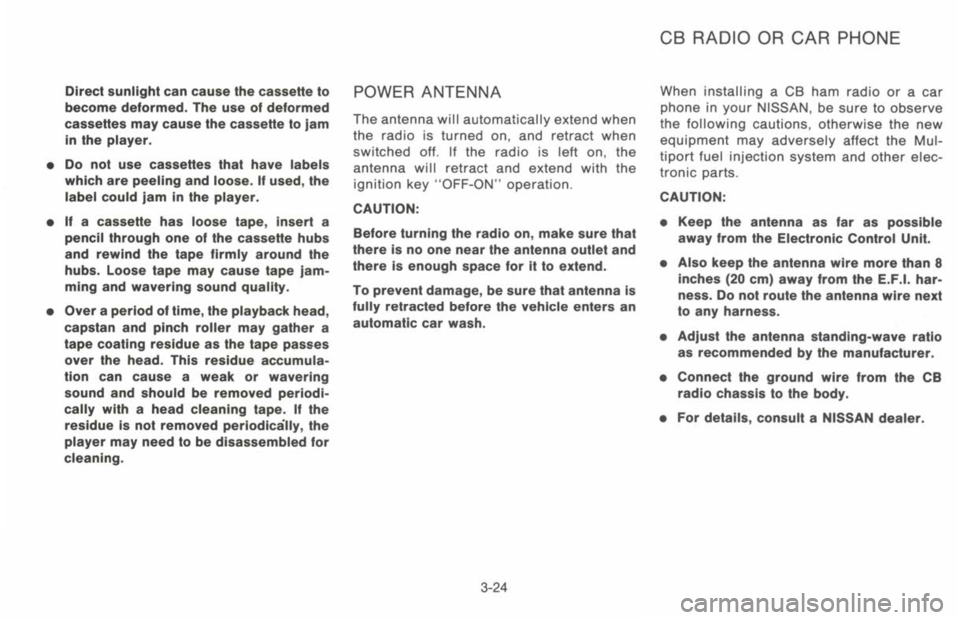 NISSAN 300ZX 1993  Owners Manual 