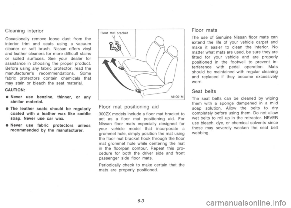 NISSAN 300ZX 1992  Owners Manual 