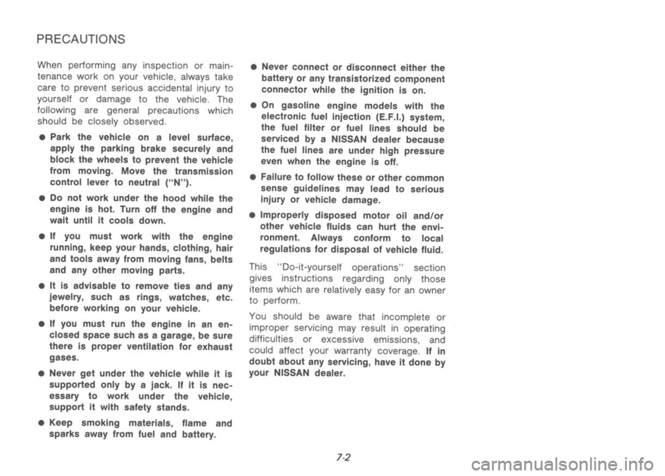 NISSAN 300ZX 1992  Owners Manual 