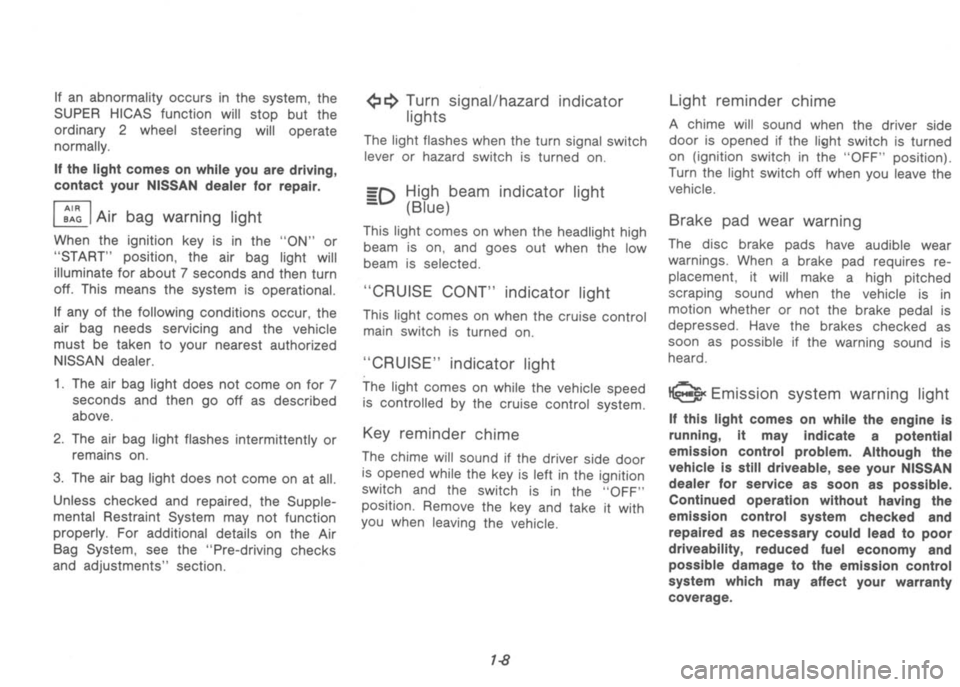 NISSAN 300ZX 1992  Owners Manual 