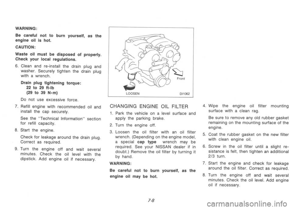 NISSAN 300ZX 1992  Owners Manual 