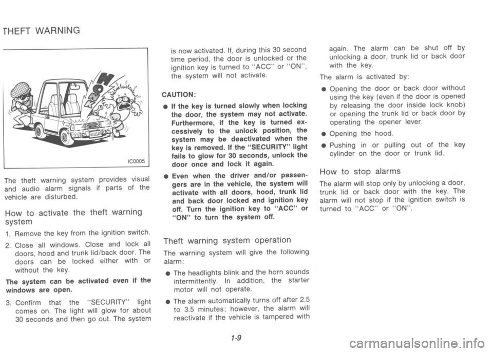 NISSAN 300ZX 1992  Owners Manual 