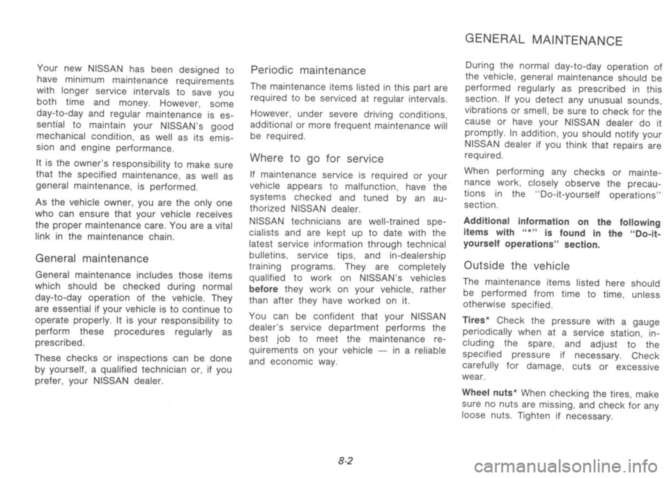 NISSAN 300ZX 1992  Owners Manual 