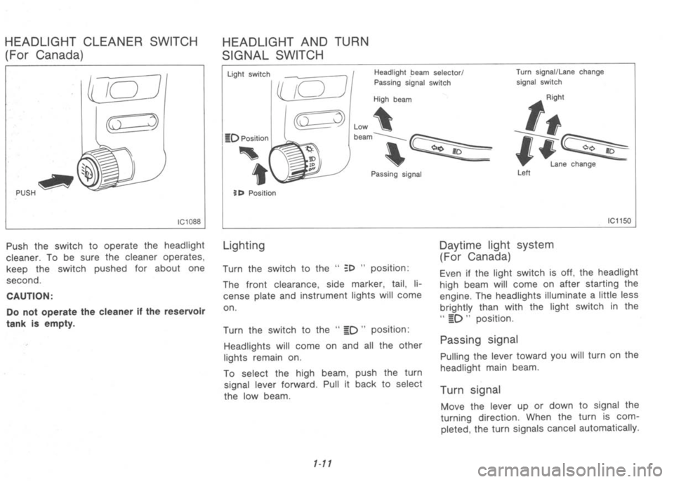 NISSAN 300ZX 1992  Owners Manual 