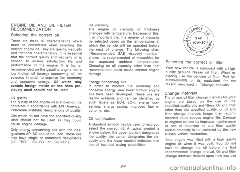 NISSAN 300ZX 1992  Owners Manual 