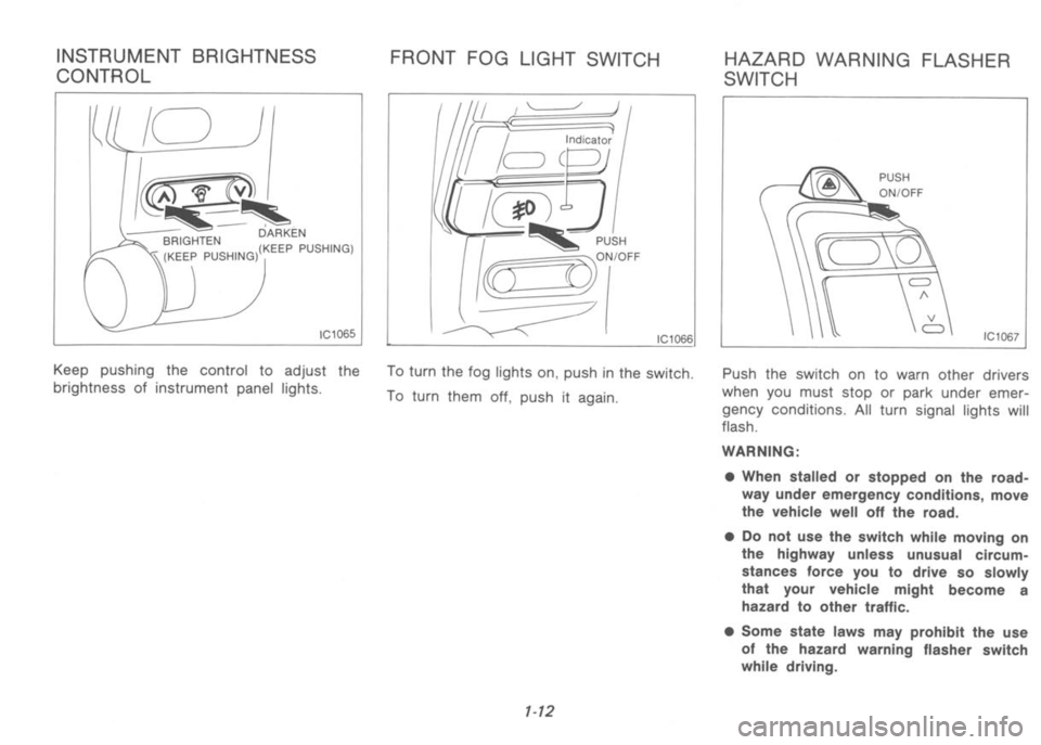 NISSAN 300ZX 1992  Owners Manual 
