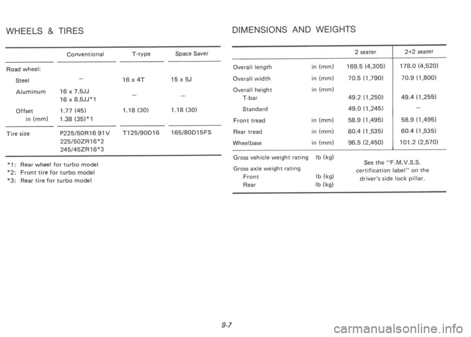 NISSAN 300ZX 1992  Owners Manual 