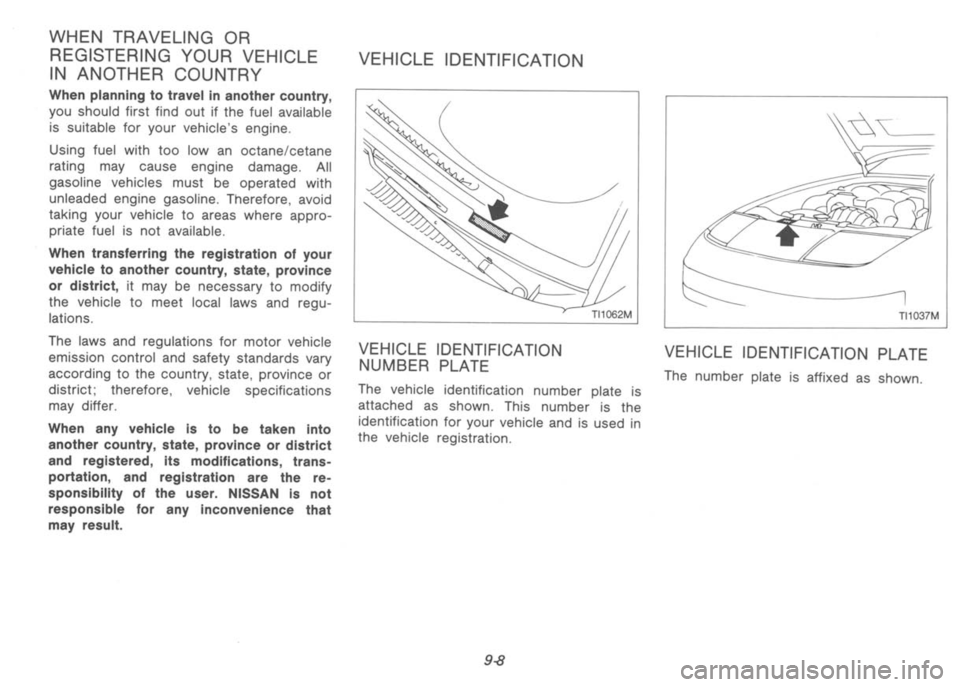 NISSAN 300ZX 1992  Owners Manual 