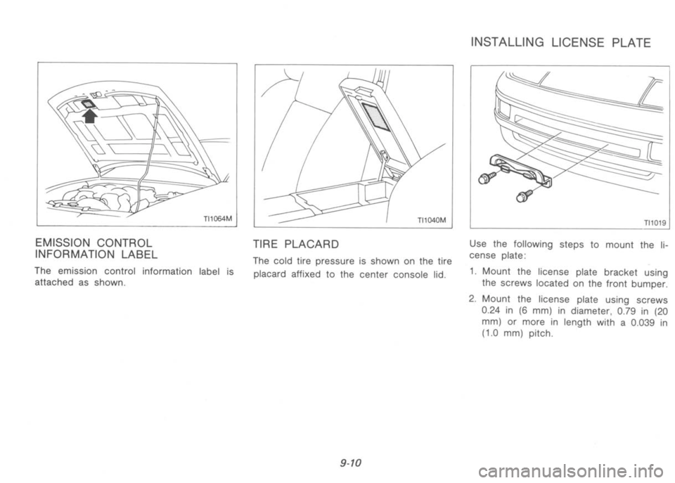 NISSAN 300ZX 1992  Owners Manual 