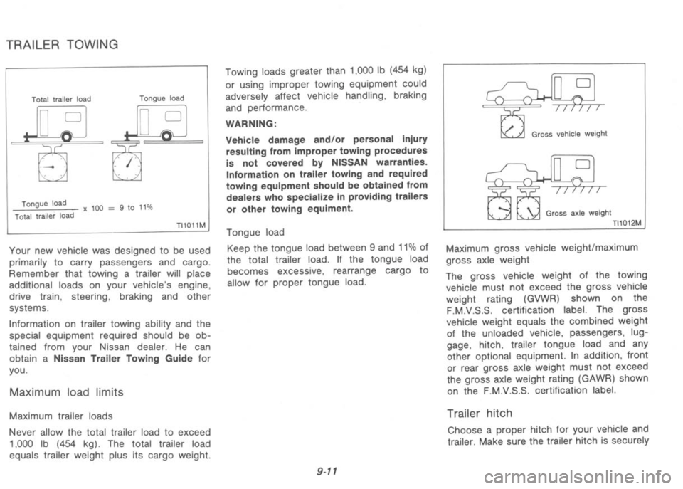 NISSAN 300ZX 1992  Owners Manual 
