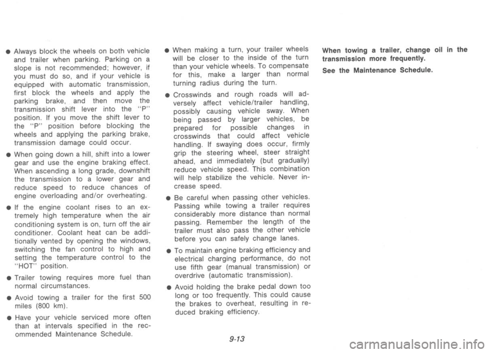 NISSAN 300ZX 1992  Owners Manual 