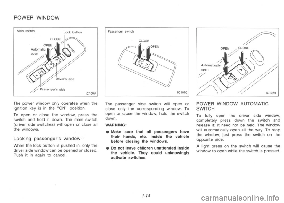 NISSAN 300ZX 1992  Owners Manual 